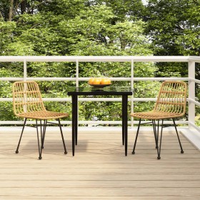 3-piece synthetic rattan garden dining set by vidaXL, Garden sets - Ref: Foro24-3157873, Price: 235,99 €, Discount: %