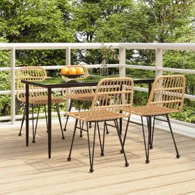 5-teiliges Garten-Essset aus synthetischem Rattan von vidaXL, Gartensets - Ref: Foro24-3157875, Preis: 405,99 €, Rabatt: %