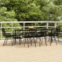 9-teiliges Garten-Esszimmerset aus synthetischem Rattan, schwarz von vidaXL, Gartensets - Ref: Foro24-3157886, Preis: 731,97 ...