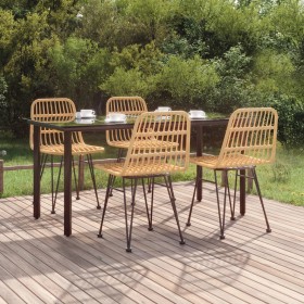 5-piece synthetic rattan garden dining set by vidaXL, Garden sets - Ref: Foro24-3157890, Price: 463,84 €, Discount: %