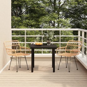 3-piece synthetic rattan garden dining set by vidaXL, Garden sets - Ref: Foro24-3157859, Price: 200,99 €, Discount: %