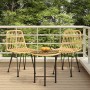 3-teiliges Garten-Esszimmerset aus synthetischem Rattan von vidaXL, Gartensets - Ref: Foro24-3157831, Preis: 171,17 €, Rabatt: %