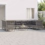 10-teiliges Gartenmöbel-Set und graue synthetische Rattankissen von vidaXL, Gartensets - Ref: Foro24-3187567, Preis: 477,12 €...