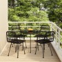 5-teiliges Garten-Esszimmerset aus synthetischem Rattan, schwarz von vidaXL, Gartensets - Ref: Foro24-3157844, Preis: 324,05 ...