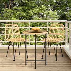 3-piece synthetic rattan garden dining set by vidaXL, Garden sets - Ref: Foro24-3157835, Price: 181,74 €, Discount: %