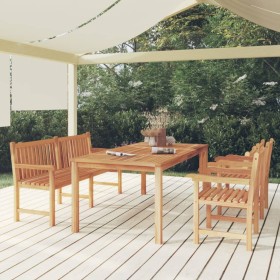 Garten-Essgruppe 4-teilig aus massivem Teakholz von vidaXL, Gartensets - Ref: Foro24-3157172, Preis: 919,99 €, Rabatt: %