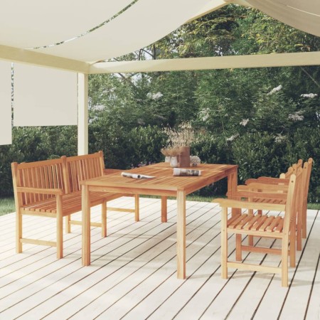 Garten-Essgruppe 4-teilig aus massivem Teakholz von vidaXL, Gartensets - Ref: Foro24-3157172, Preis: 919,99 €, Rabatt: %