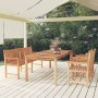 Garden dining set 4 pieces solid teak wood by vidaXL, Garden sets - Ref: Foro24-3157172, Price: 959,59 €, Discount: %