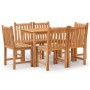 Garden dining set 7 pieces solid teak wood by vidaXL, Garden sets - Ref: Foro24-3157149, Price: 756,09 €, Discount: %