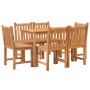 Garden dining set 7 pieces solid teak wood by vidaXL, Garden sets - Ref: Foro24-3157149, Price: 756,09 €, Discount: %