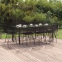 Garden dining set 9 pieces black synthetic rattan by vidaXL, Garden sets - Ref: Foro24-3157900, Price: 678,99 €, Discount: %