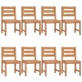 Garden dining set 9 pieces solid teak wood by vidaXL, Garden sets - Ref: Foro24-3157190, Price: 920,33 €, Discount: %