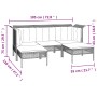 Set de muebles de jardín 9 pzas y cojines ratán sintético gris de vidaXL, Conjuntos de jardín - Ref: Foro24-3187569, Precio: ...