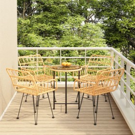 Juego de comedor de jardín 5 piezas ratán sintético de vidaXL, Conjuntos de jardín - Ref: Foro24-3157837, Precio: 293,79 €, D...