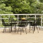 7-teiliges Garten-Esszimmerset aus synthetischem Rattan, schwarz von vidaXL, Gartensets - Ref: Foro24-3157884, Preis: 536,32 ...