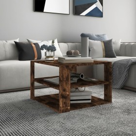 Smoked oak plywood coffee table 60x60x40 cm by vidaXL, Coffee table - Ref: Foro24-826626, Price: 54,37 €, Discount: %