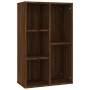 Estantería/Aparador contrachapada roble marrón 50x25x80 cm de vidaXL, Librerías y estanterías - Ref: Foro24-826613, Precio: 4...