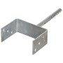 Fence anchors 6 pcs silver galvanized steel 14x6x30 cm by vidaXL, Spikes for anchoring in the ground - Ref: Foro24-145322, Pr...