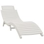 Sun loungers with table 2 pcs solid white acacia wood by vidaXL, Loungers - Ref: Foro24-3155471, Price: 322,65 €, Discount: %