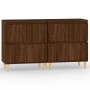 Sideboards 2 Stück braunes Eichensperrholz 60x35x70 cm von vidaXL, Sideboards - Ref: Foro24-3185758, Preis: 120,83 €, Rabatt: %