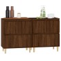 Sideboards 2 Stück braunes Eichensperrholz 60x35x70 cm von vidaXL, Sideboards - Ref: Foro24-3185758, Preis: 120,83 €, Rabatt: %