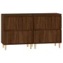 Aparadores 2 uds madera contrachapada roble marrón 60x35x70 cm de vidaXL, Aparadores - Ref: Foro24-3185758, Precio: 116,99 €,...