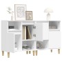 Sideboards 2 Stück weißes Sperrholz 60x35x70 cm von vidaXL, Sideboards - Ref: Foro24-3185719, Preis: 155,79 €, Rabatt: %