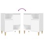 Aparadores 2 uds madera contrachapada blanco 60x35x70 cm de vidaXL, Aparadores - Ref: Foro24-3185719, Precio: 155,79 €, Descu...