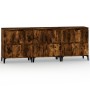 Sideboards 3 units smoked oak plywood 60x35x70 cm by vidaXL, Sideboards - Ref: Foro24-3185780, Price: 215,60 €, Discount: %