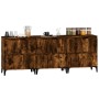 Sideboards 3 units smoked oak plywood 60x35x70 cm by vidaXL, Sideboards - Ref: Foro24-3185780, Price: 215,60 €, Discount: %