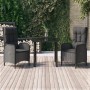 3-piece garden dining set with black synthetic rattan cushions by vidaXL, Garden sets - Ref: Foro24-3185187, Price: 389,31 €,...