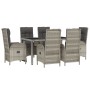 Garden dining set 7 pieces and gray synthetic rattan cushions by vidaXL, Garden sets - Ref: Foro24-3185036, Price: 1,00 €, Di...