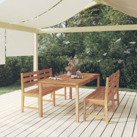 Garten-Essgruppe 3-teilig aus massivem Teakholz von vidaXL, Gartensets - Ref: Foro24-3157199, Preis: 635,99 €, Rabatt: %