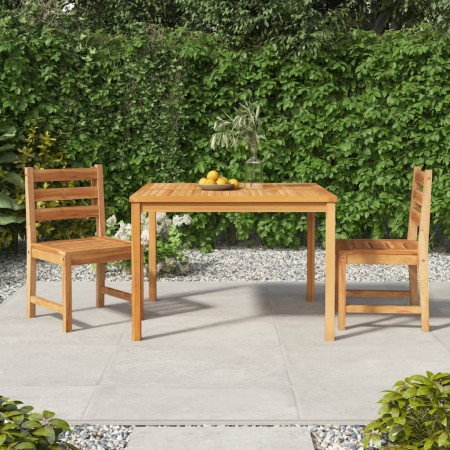 Garden dining set 3 pieces solid teak wood by vidaXL, Garden sets - Ref: Foro24-3157179, Price: 401,18 €, Discount: %