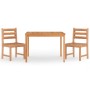 Garden dining set 3 pieces solid teak wood by vidaXL, Garden sets - Ref: Foro24-3157179, Price: 401,18 €, Discount: %