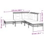 Set de muebles de jardín 10 pzas y cojines ratán sintético gris de vidaXL, Conjuntos de jardín - Ref: Foro24-3187574, Precio:...