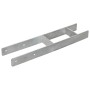 Anclajes de valla 6 uds acero galvanizado plateado 12x6x60 cm de vidaXL, Puntas para anclaje en el suelo - Ref: Foro24-145306...