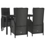 5-piece garden furniture set with black synthetic rattan cushions by vidaXL, Garden sets - Ref: Foro24-3185055, Price: 754,99...