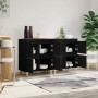 Sideboards 2 pcs black plywood 60x35x70 cm by vidaXL, Sideboards - Ref: Foro24-3185752, Price: 141,99 €, Discount: %