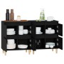 Sideboards 2 pcs black plywood 60x35x70 cm by vidaXL, Sideboards - Ref: Foro24-3185752, Price: 141,99 €, Discount: %