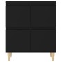 Sideboards 2 pcs black plywood 60x35x70 cm by vidaXL, Sideboards - Ref: Foro24-3185752, Price: 141,99 €, Discount: %