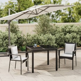 3-piece garden dining set with black synthetic rattan cushions by vidaXL, Garden sets - Ref: Foro24-3184975, Price: 197,99 €,...