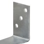 Anclajes de valla 6 uds acero galvanizado plateado 8x6x30 cm de vidaXL, Puntas para anclaje en el suelo - Ref: Foro24-145324,...