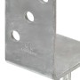 Anclajes de valla 6 uds acero galvanizado plateado 8x6x30 cm de vidaXL, Puntas para anclaje en el suelo - Ref: Foro24-145324,...