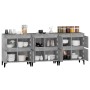 Sideboards 3 pcs concrete gray plywood 60x35x70 cm by vidaXL, Sideboards - Ref: Foro24-3185779, Price: 214,28 €, Discount: %