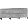 Sideboards 3 pcs concrete gray plywood 60x35x70 cm by vidaXL, Sideboards - Ref: Foro24-3185779, Price: 214,28 €, Discount: %