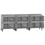 Sideboards 3 pcs concrete gray plywood 60x35x70 cm by vidaXL, Sideboards - Ref: Foro24-3185779, Price: 214,28 €, Discount: %