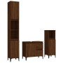 Set de muebles de baño 3 pzas madera contrachapada roble marrón de vidaXL, Muebles de baño - Ref: Foro24-3185550, Precio: 242...