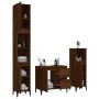 Set de muebles de baño 3 pzas madera contrachapada roble marrón de vidaXL, Muebles de baño - Ref: Foro24-3185550, Precio: 242...