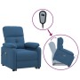 Hebe-Massagesessel aus blauem Stoff von vidaXL, Elektrische Massagesessel - Ref: Foro24-3120380, Preis: 403,57 €, Rabatt: %